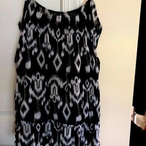 I.N.C. Black & White Printed Camisole XL
